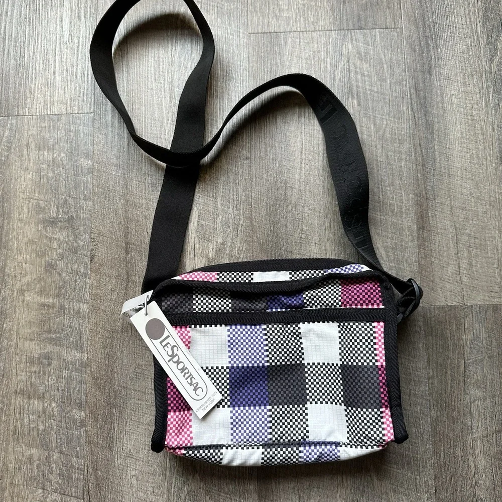 New Lesportsac Gabrielle East West Box Crossbody Pop-Picnic MSRP $75.00